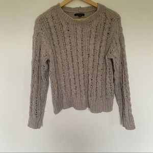 American Eagle Outfitters Tan Fuzzy Sweater